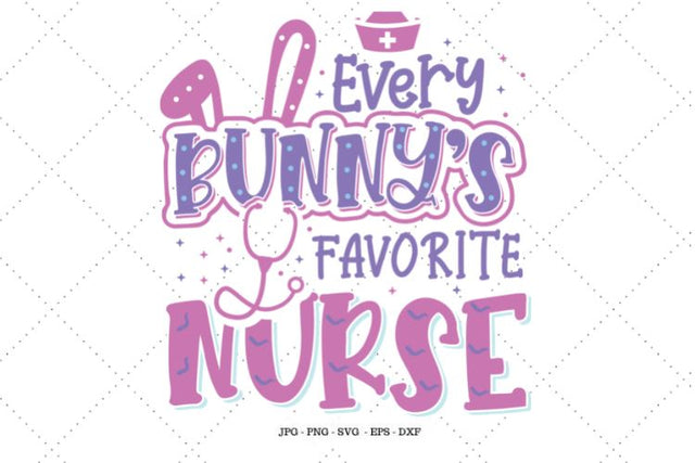 Easter Bunny, Nurse Gift, Nurses Tee, Easter Clipart, Nurse Print, Nurse Tshirts, Nurse Sag, Easter Nurse SVG SVG Digital Designer 
