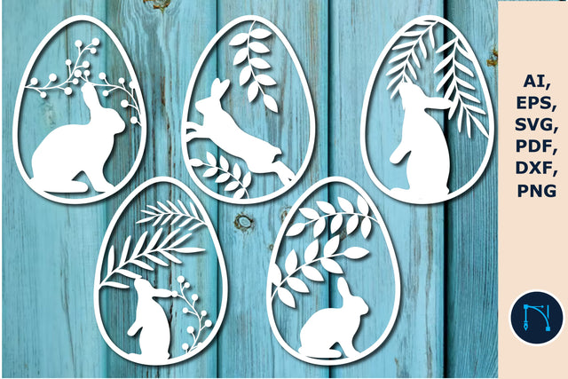 Easter bunny paper cut SVG BUNDLE SVG MD JOYNAL ABDIN 