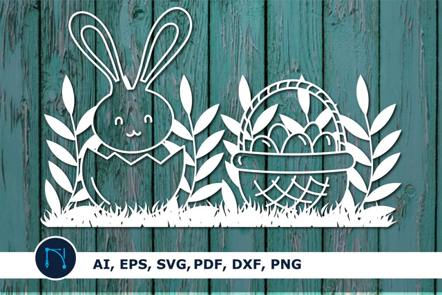 Easter bunny paper cut SVG illustration SVG MD JOYNAL ABDIN 