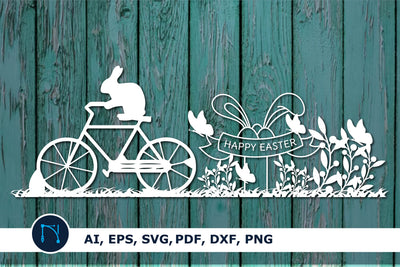 Easter bunny paper cut SVG illustration SVG MD JOYNAL ABDIN 