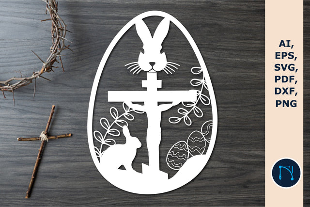 Easter bunny paper cut SVG SVG MD JOYNAL ABDIN 