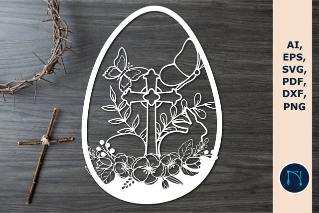 Easter bunny paper cut SVG SVG MD JOYNAL ABDIN 