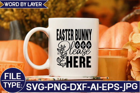 Easter Bunny Please Here SVG Studio Innate 