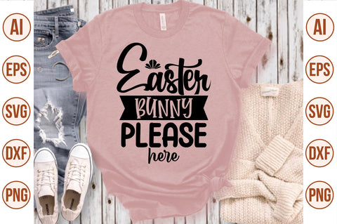 Easter Bunny Please Here SVG SVG nirmal108roy 
