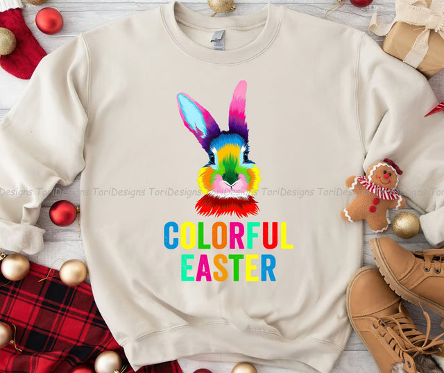Easter Bunny PNG sublimation design Sublimation ToriDesigns 