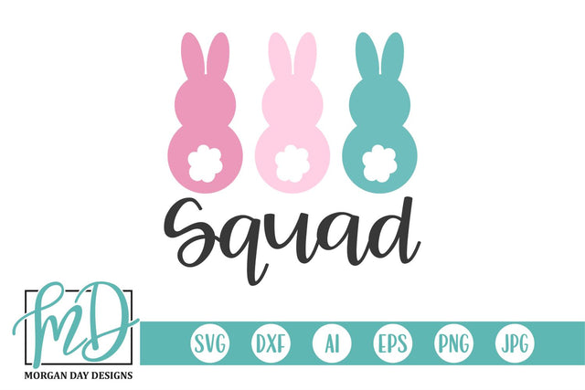 Easter Bunny Squad SVG Morgan Day Designs 