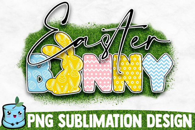 Easter Bunny Sublimation Design Sublimation MintyMarshmallows 
