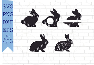 Easter Bunny svg Bundle, Bunny svg, Easter Bunny svg, Rabbit svg, Bunny Rabbit svg, Easter svg, Cut Files for Cricut Svg, Png, Dxf, Eps Cut Files SVG Artstoredigital 