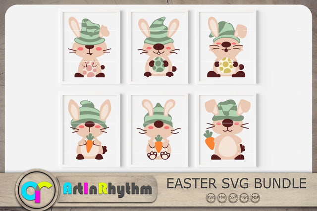Easter Bunny Svg Bundle, Easter Bunnies Svg, Rabbits Svg, Easter Svg SVG Artinrhythm shop 