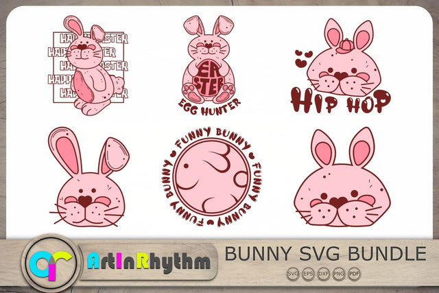 Easter Bunny Svg Bundle, Easter Svg, Rabbits Svg, Bunnies Svg SVG Artinrhythm shop 