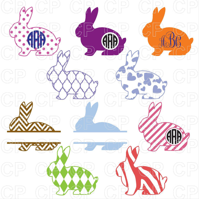 Easter Bunny SVG Bundle SVG cutperfectstudio