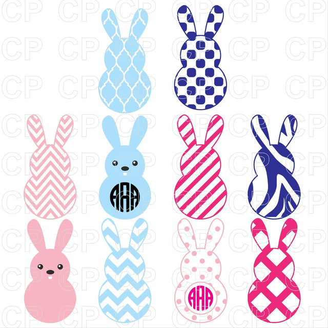 Easter Bunny SVG Bundle SVG cutperfectstudio