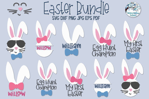Easter Bunny SVG Bundle SVG Wispy Willow Designs 
