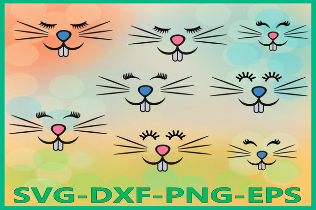 Easter Bunny svg, Bunny Face SVG AlexSVGStudio 