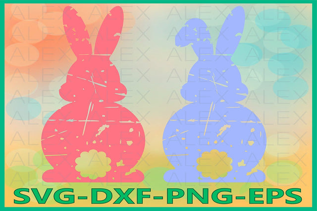 Easter Bunny svg, Bunny Grunge SVG AlexSVGStudio 