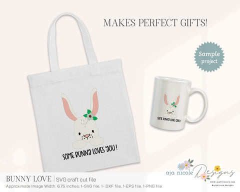 Easter Bunny SVG cut file SVG Aja Nicole Designs 