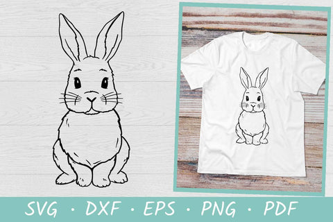 Easter Bunny SVG | Cute Rabbit Cut File | Hand Drawn SVG Irina Ostapenko 