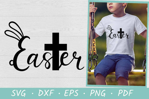 Easter Bunny SVG | Easter Cross SVG | Hand Lettered SVG Irina Ostapenko 
