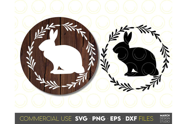 Easter Bunny SVG| Easter Decoration SVG | Easter Farmhouse SVG | Easter png | Happy Easter svg | Easter Sign svg | png dxf eps | Clipart SVG March Design Studio 