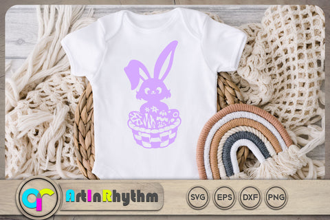 Easter bunny svg / Easter egg basket svg SVG Artinrhythm shop 