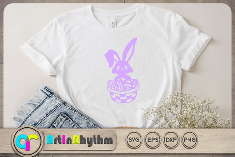 Easter bunny svg / Easter egg basket svg SVG Artinrhythm shop 