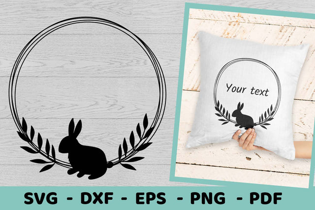 Easter Bunny SVG | Easter Wreath SVG | Easter Monogram Frame SVG Irina Ostapenko 