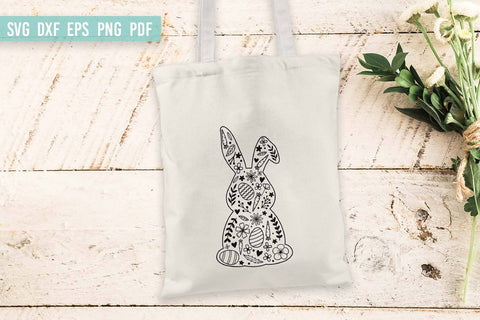 Easter Bunny SVG | Floral Bunny SVG | Easter SVG Design SVG Irina Ostapenko 