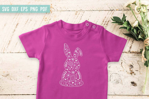 Easter Bunny SVG | Floral Bunny SVG | Easter SVG Design SVG Irina Ostapenko 