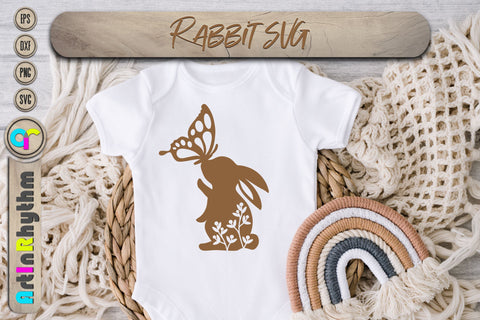 Easter bunny svg, Floral bunny svg SVG Artinrhythm shop 