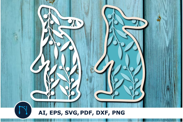 Easter Bunny SVG, layer paper cut svg SVG MD JOYNAL ABDIN 
