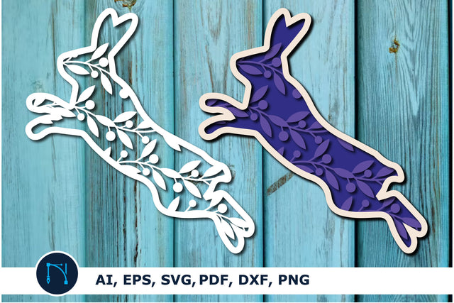 Easter Bunny SVG, layer paper cut svg SVG MD JOYNAL ABDIN 