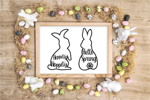 Easter bunny svg. My first easter. Easter Glowforge. Hallo spring svg SVG Createya Design 