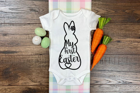 Easter bunny svg. My first easter. Easter Glowforge. Hallo spring svg SVG Createya Design 