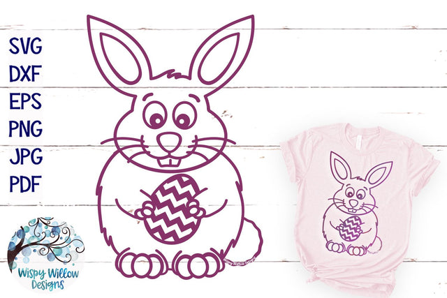 Easter Bunny SVG SVG Wispy Willow Designs 