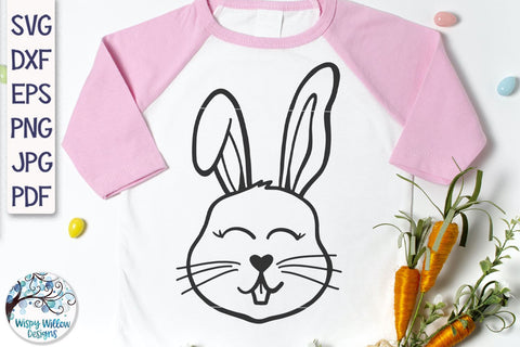 Easter Bunny SVG SVG Wispy Willow Designs 
