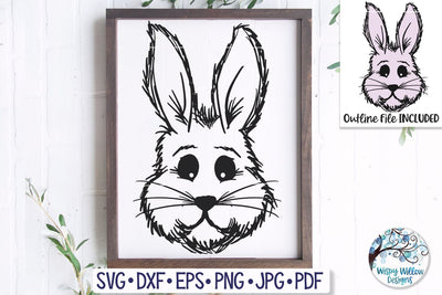 Easter Bunny SVG SVG Wispy Willow Designs 