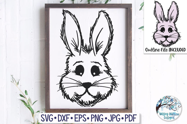 Easter Bunny SVG SVG Wispy Willow Designs 
