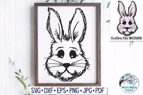 Easter Bunny SVG SVG Wispy Willow Designs 