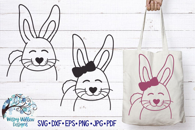 Easter Bunny SVGs SVG Wispy Willow Designs 