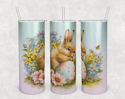 Easter Tumbler PNG Sublimation, Bunny Tumbler Png - So Fontsy