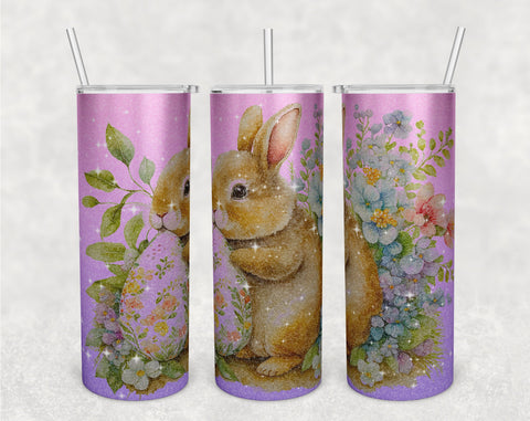 Easter Bunny Tumbler Wraps Bundle, 20 Oz Skinny Tumbler Easter Rabbit Sublimation Designs, Easter Tumbler PNG, Seamless Tumbler PNG, 5 Designs Sublimation HappyDesignStudio 