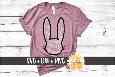 Easter Bunny Zentangle - Lace Mandala SVG PNG DXF Cut Files SVG Cheese Toast Digitals 