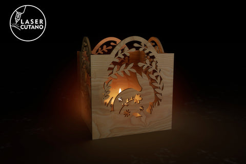 Easter Candle Holder, Easter Lantern, Wooden Easter Decoration SVG LaserCutano 