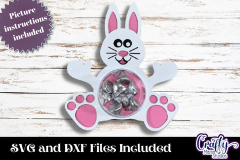 Easter Candy Dome Holder Bundle, Easter Bunny Basket Svg SVG Crafty Mama Studios 