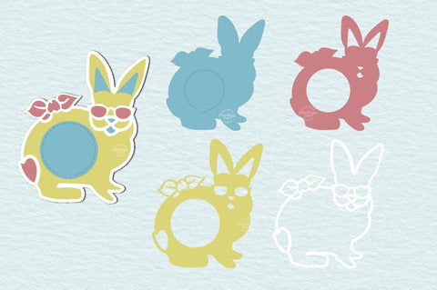 Easter Candy Dome Holder SVG| Easter bunny candy holder SVG| Bunny treat holder| Treat box SVG Createya Design 