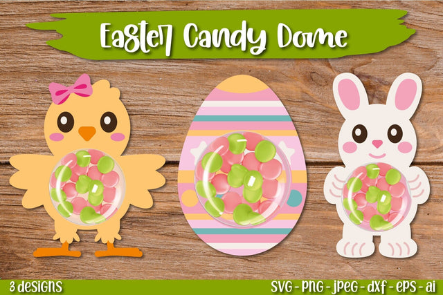 Easter Candy Dome Ornaments |Easter SVG bundle SVG TatiStudio 
