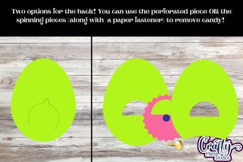 Easter Candy Dome Svg , Decorated Easter Egg Candy Holder SVG Crafty Mama Studios 