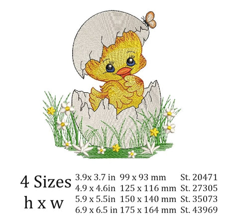 Easter chick Embroidery/Applique DESIGNS ArtEMByNatalia 