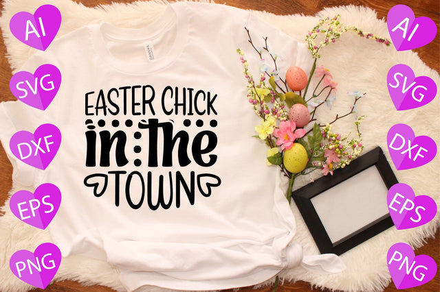 Easter Chick in the Town SVG CraftlabSvg29 