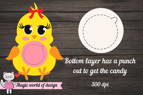 Easter Chicken candy dome svg, 3d svg cut file SVG Magic world of design 